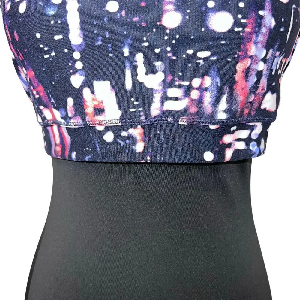 Calvin Klein Womens Size‎ Large Racerback Mesh performance Exercise Bra/Top